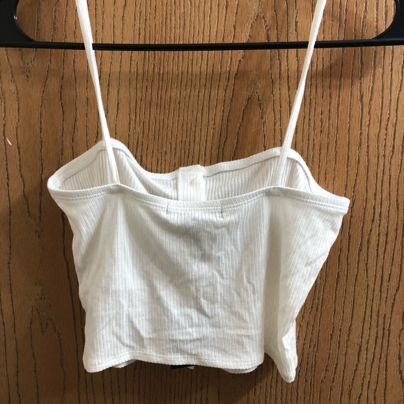 White button up crop top - Picture 3 of 6